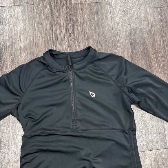 Baleaf Black Long Sleeve Rash Guard Swim Dress UPF 50 Sun Protection Size L - Picture 2 of 7